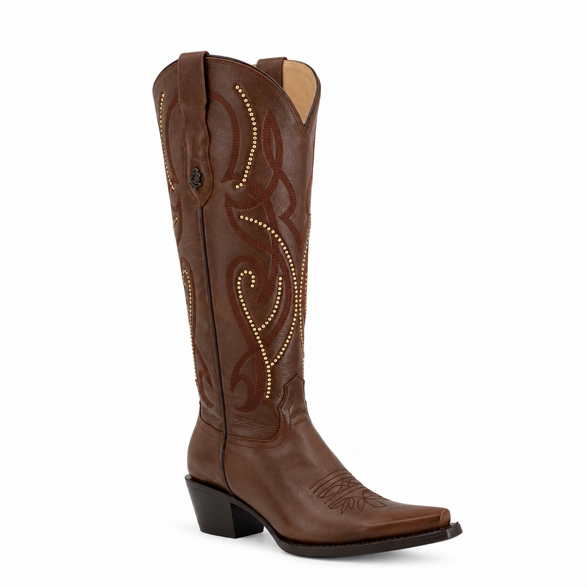 Bota vaquera para dama de piel res modelo paparazzi