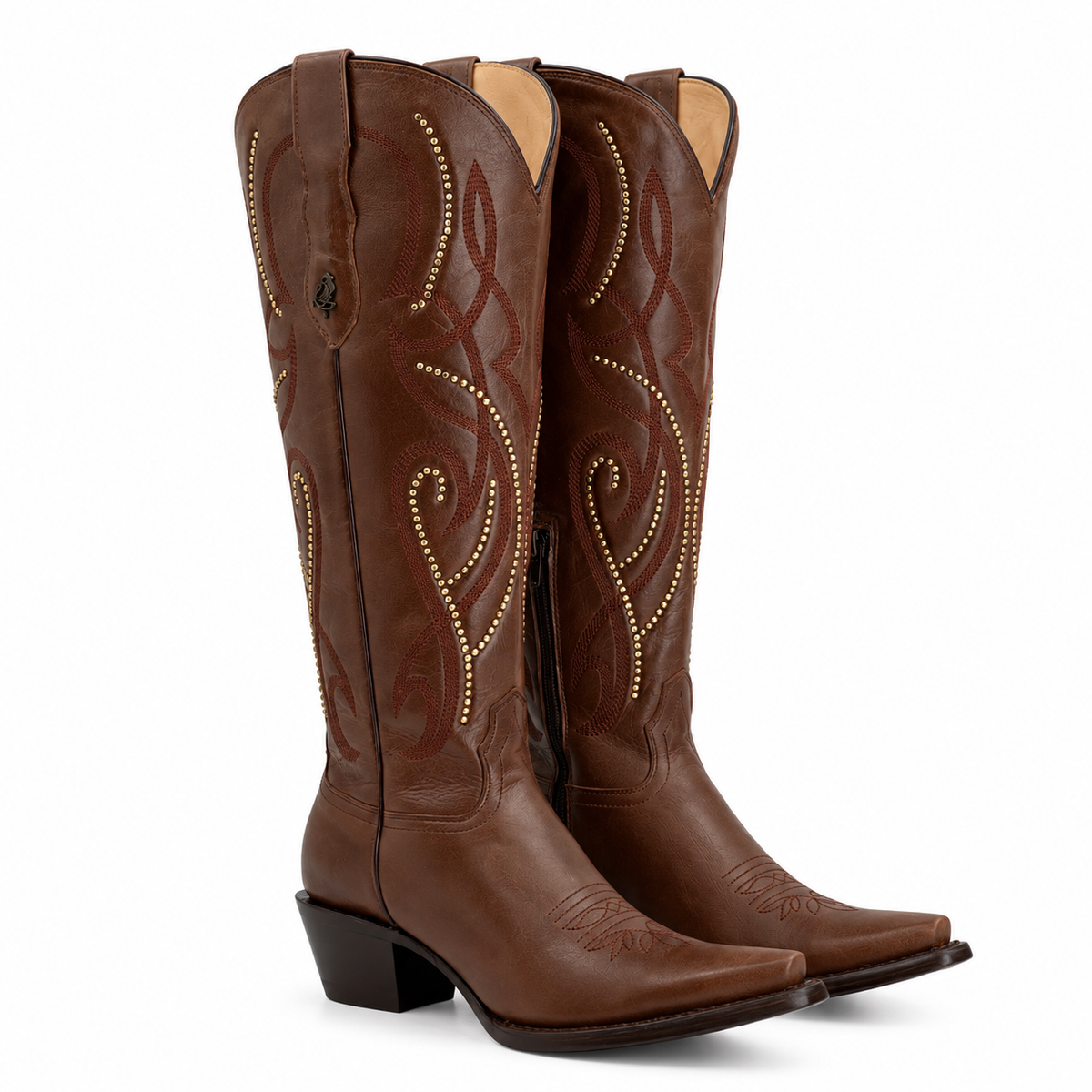 Bota vaquera para dama de piel res modelo paparazzi