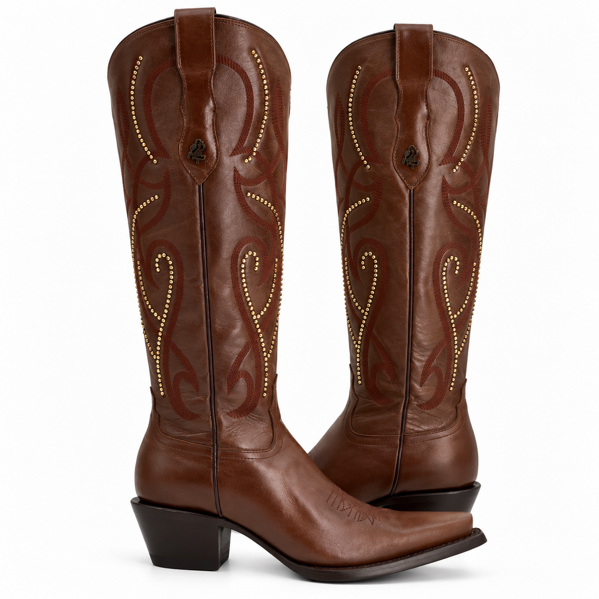 Bota vaquera para dama de piel res modelo paparazzi